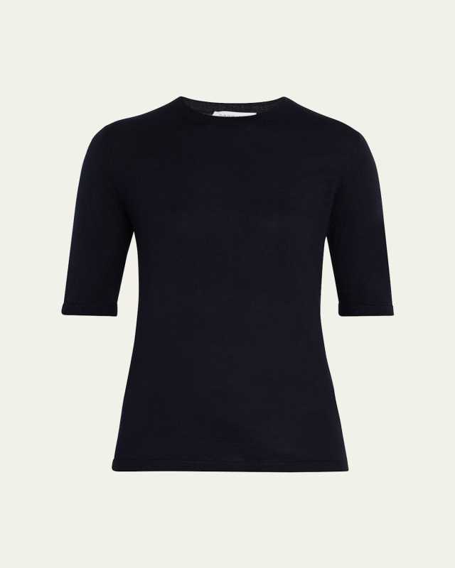 Brunner Short-Sleeve Cashmere-Silk T-Shirt